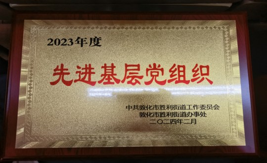 2024年2月1日，物業(yè)總公司敦化項目黨支部被授予“2023年度先進基層黨組織”榮譽稱號_副本.jpg